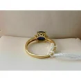 thumbnail image 4 of 2Ct Cushion Cut Simulated Blue Sapphire Solitaire Engagement Ring 14K Yellow Gold Plated, 4 of 5