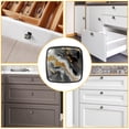 thumbnail image 6 of HemaKayy 4 Pack 1.2" Decorative Cabinet Knobs - ABS Glass Dresser Handles - Elegant & Durable Drawer Pulls for Kitchen, Bedroom, & Home Furniture Decor - Unique Marble Texture, 6 of 7