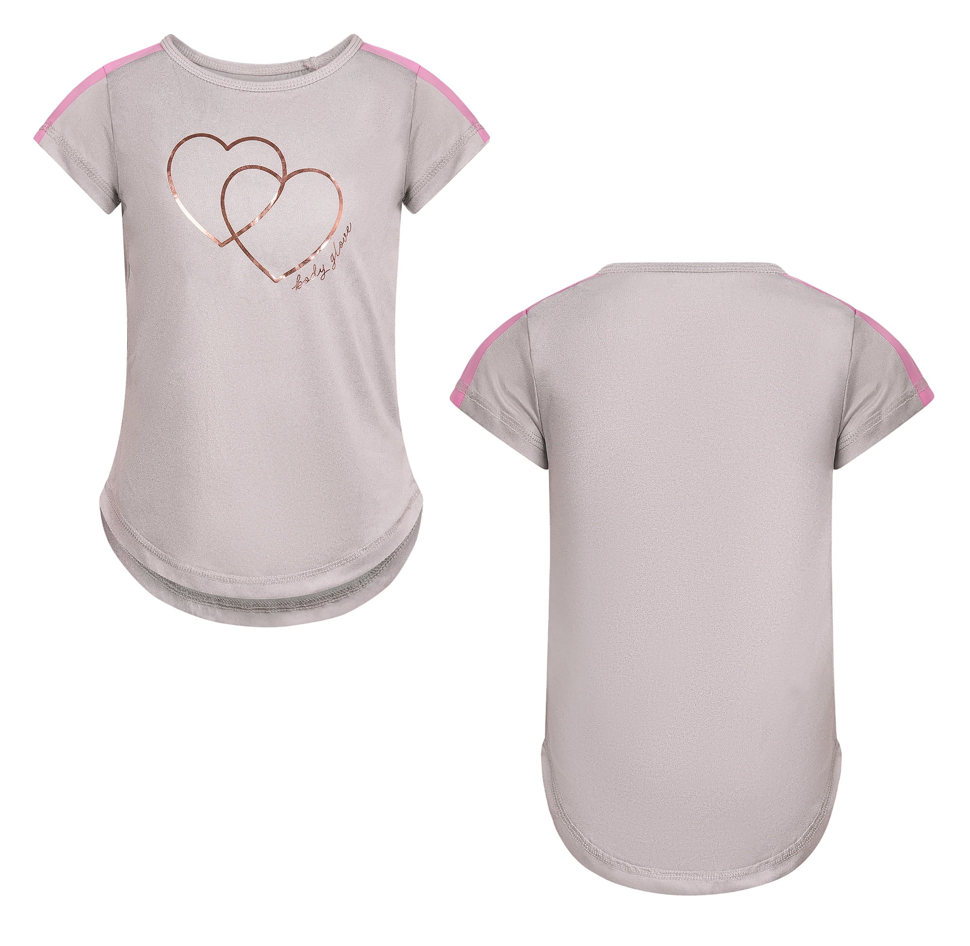 Body Glove Clothes Girls’ 4-Piece Active Outfit Set – Includes 2 Graphic Tees, Jogger Pants & Shorts, Comfortable Everyday Clothing for Toddler to Big Girls Sizes (2T-12)