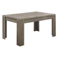 thumbnail image 1 of Monarch Specialties Dark Taupe Wood Contemporary Rectangular Dining Room Table, 1 of 4