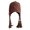 Coffee, variant on Ear for Hat for Adult Windproof New Year Christmas Knitted Winter Hat Braid Design Keep Warm Cycling Hat