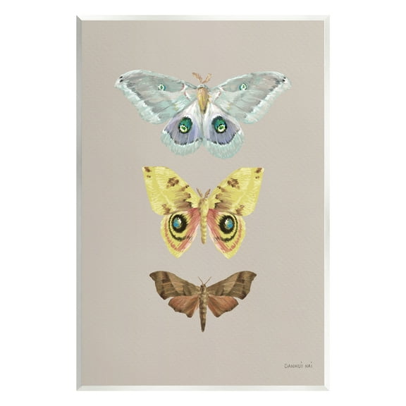 Stupell Industries Vintage Moth Species Animals & Insects Painting Unframed Art Print Wall Art, 10 x 15