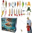 2024 Fishing Lure Advent Calendar for Fishing Lovers Adult Men, Teen