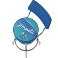 thumbnail image 2 of Trademark Gameroom Charlotte Hornets Hardwood Classics Bar Stool with Back Rest, 2 of 5