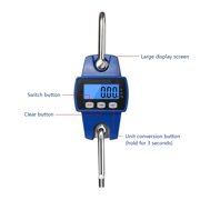 Electronic Digital Crane Scale Weight 300 Kg Stainless Steel Heavy Duty Hanging Hook Scales ,Easy to Operate