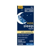 Mommys Bliss Kids Sleep Liquid with Melatonin for Ages 3 and Up, Natural Grape Flavor, 4 fl oz