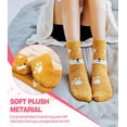 thumbnail image 4 of Fuzzy Socks for Women Soft Cozy Fluffy Winter Warm Slipper Socks Home Sleeping Animal Socks, 4 of 7
