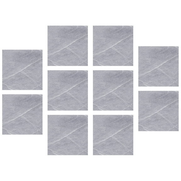 unbranded  10 Sheets Kitchen Wallpaper Waterproof Sticker Self- Adhesive Backsplash Oil Grey