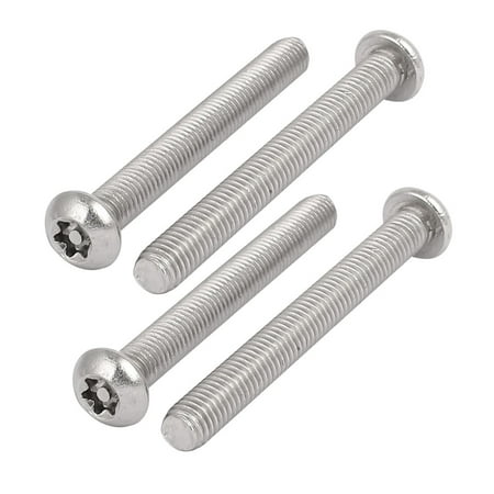 

M8x70mm 304 Stainless Steel Button Head Torx Security Machine Screws 4pcs