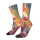 thumbnail image 1 of Balery Meditating Cute Horse Calcetas Largas con Estampado para Hombre y Mujer – Suaves y Transpirables, Talla Única (US 5-11), 1 of 6