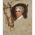 thumbnail image 3 of Gilbert Stuart 12x14 Black Modern Framed Museum Art Print Titled - John Bill Ricketts (1795-1799), 3 of 5