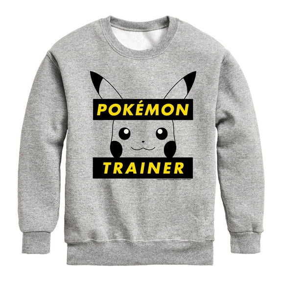 Pokémon - Pikachu Trainer - Youth Crewneck Fleece Sweatshirt