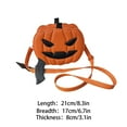 thumbnail image 3 of Nmdmisc Halloween Purse Pumpkin Purse Crossbody Bag Novelty Devil Shoulder Bag PU Leather Halloween Pumpkin Crossbody Purse, 3 of 6