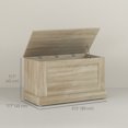 thumbnail image 3 of HOMCOM Modern Storage Chest, Living Room Wooden Box, 31.5", Natural, 3 of 10