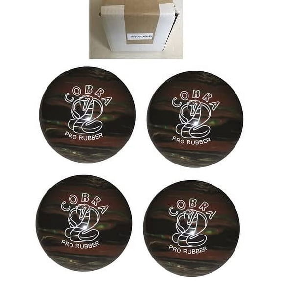 BuyBocceBalls New Listing - Pack of 4 EPCO Candlepin Bowling Balls - Cobra Pro Rubber - Camouflage (4 1/2 inch- 2lbs. 6oz.)