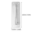 thumbnail image 1 of OULII Heavy Duty Plate Handle Stainless Steel Door Handle 1Pcs Easy to Install Modern, 1 of 7