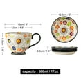 thumbnail image 3 of Qeeadeea Soup Mugs With Handles, Ceramic Bouillon Cups, Small Breakfast Bowl, Soup Bowl With Lid, Cereal Bowl With Lid-colorful-5inch, 17oz, 3 of 7