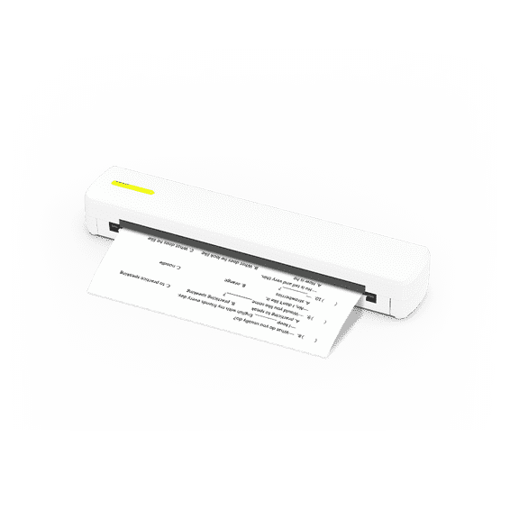 Chicarygo Inkless Thermal Printer, Portable Printer Wireless for Travel, Supports 8.5 x 11 Thermal Paper, Bluetooth Compatible with iOS, Android, Includes 1 Sheets of Paper & Tatoo Paper