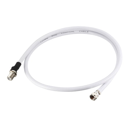 Uxcell RG6 Coax Cable F Type Male to F Type Female Coaxial Cable 6 Feet