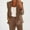 Brown, variant on Pohista My Items Womens Blazers for Work Casual Plus Size Jackets Trendy Y2k Casual Solid Long Sleeve Tops Button Cardigan Coat Top