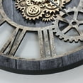 thumbnail image 3 of THE GEARS CLOCK Wall Clock with Real Moving Gears AM-LI_ 36 in Round Carbon-Grey, 3 of 8