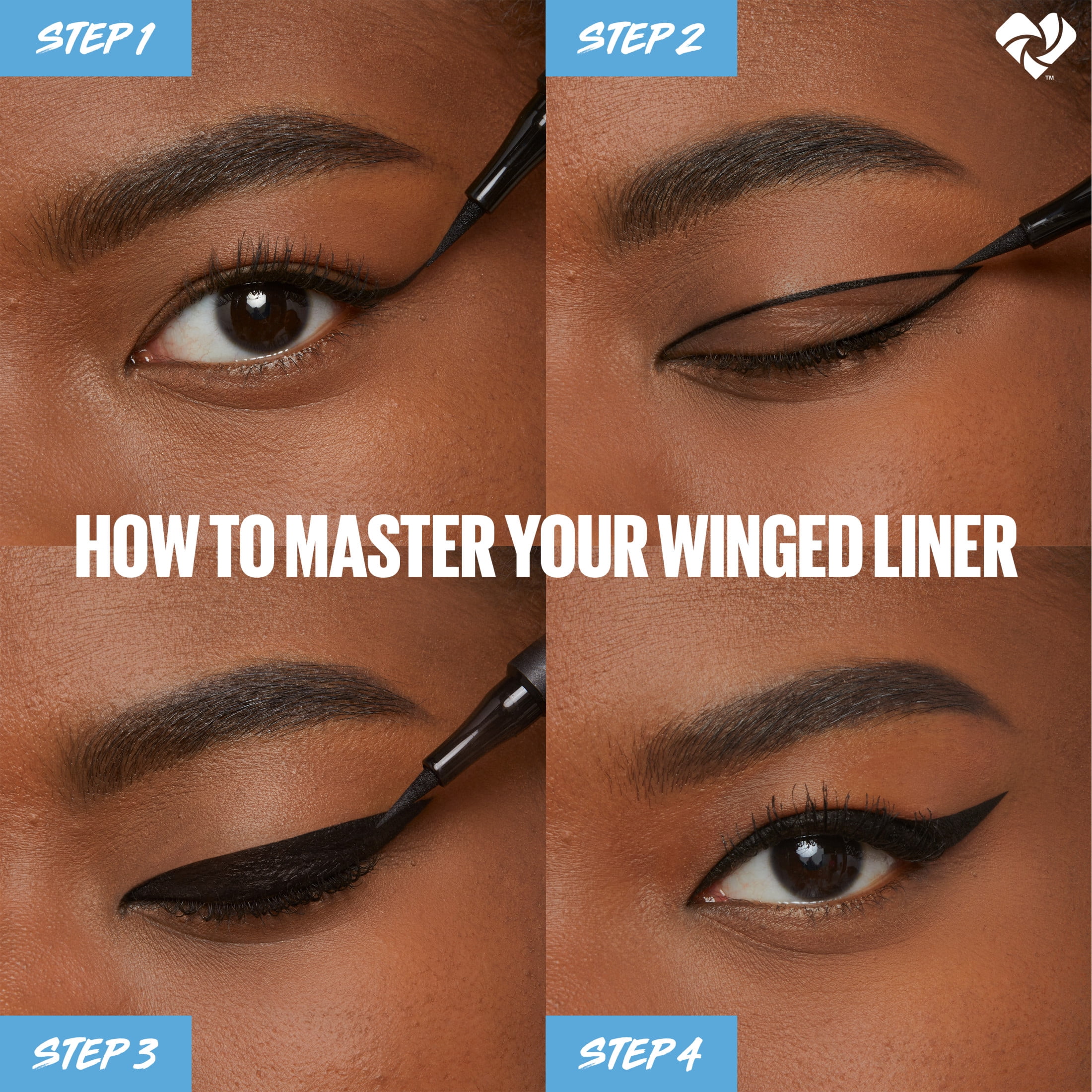 Maybelline Hyper Precise All Day Eyeliner, Schwarz – Wasserfest, Wischfest, Mit 0.4mm Feinspitze