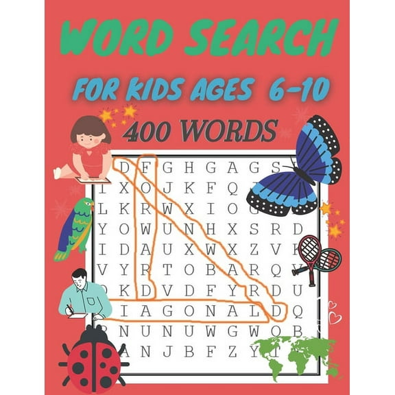 word search for kids ages 6-10: 400 Word Search Puzzles