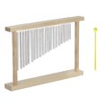 thumbnail image 2 of 20-Tone Table Bar Chimes 20 Bars Single-row Musical Percussion Instrument With Wood Stand Stick, 2 of 7