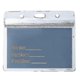 thumbnail image 2 of 50pcs Plastic Card Holder, Transparent Clear Horizontal Waterproof Name Tag Badge Id Card Holder, 2 of 4
