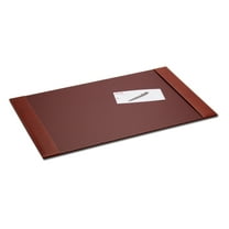 Rustic Brown Leather 34 x 20 Side-Rail Desk Pad