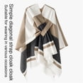 thumbnail image 4 of COMEET Poncho Shawl, Elegant Open Front Warm Poncho Shawl Knit Wrap for Women Soft Warm Stylish Oversized Scarf Wrap Tassels, 4 of 18