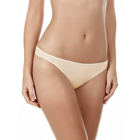 Felina | So Smooth Modal Low Rise Thong | Panty | No VPL (Bare  Large)