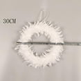 thumbnail image 4 of Clearance Sale!White Feather Wreath,White Goose Feather Christmas with Light Front Door Decor, Christmas Wreath Decorative for Farmhouse Fall Wreath for Front Door Party Holiday Xmas Ornaments, 4 of 7