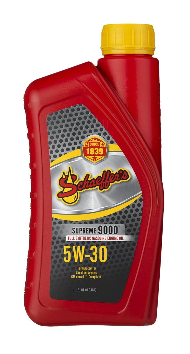 Schaeffer Manufacturing 9003D012S Supreme 9000 Full Synthetic Engine Oil, 5W30, 1 quart