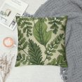 thumbnail image 2 of COMIO  Throw Pillow Covers Green Leaf Floral in Vintage Style Leaves and Herbs Botanical Boxwood Seeded Eucalyptus Fern Maidenhair Pillow Case, 2 of 5