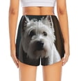 thumbnail image 2 of Lsque Dog Wrapped in Towel 1 Printed Women's Running Shorts with Liner Pockets,Elastic Quick Dry Workout Athletic Gym Yoga Shorts,Womens High Waist Shorts-XX-Large, 2 of 9