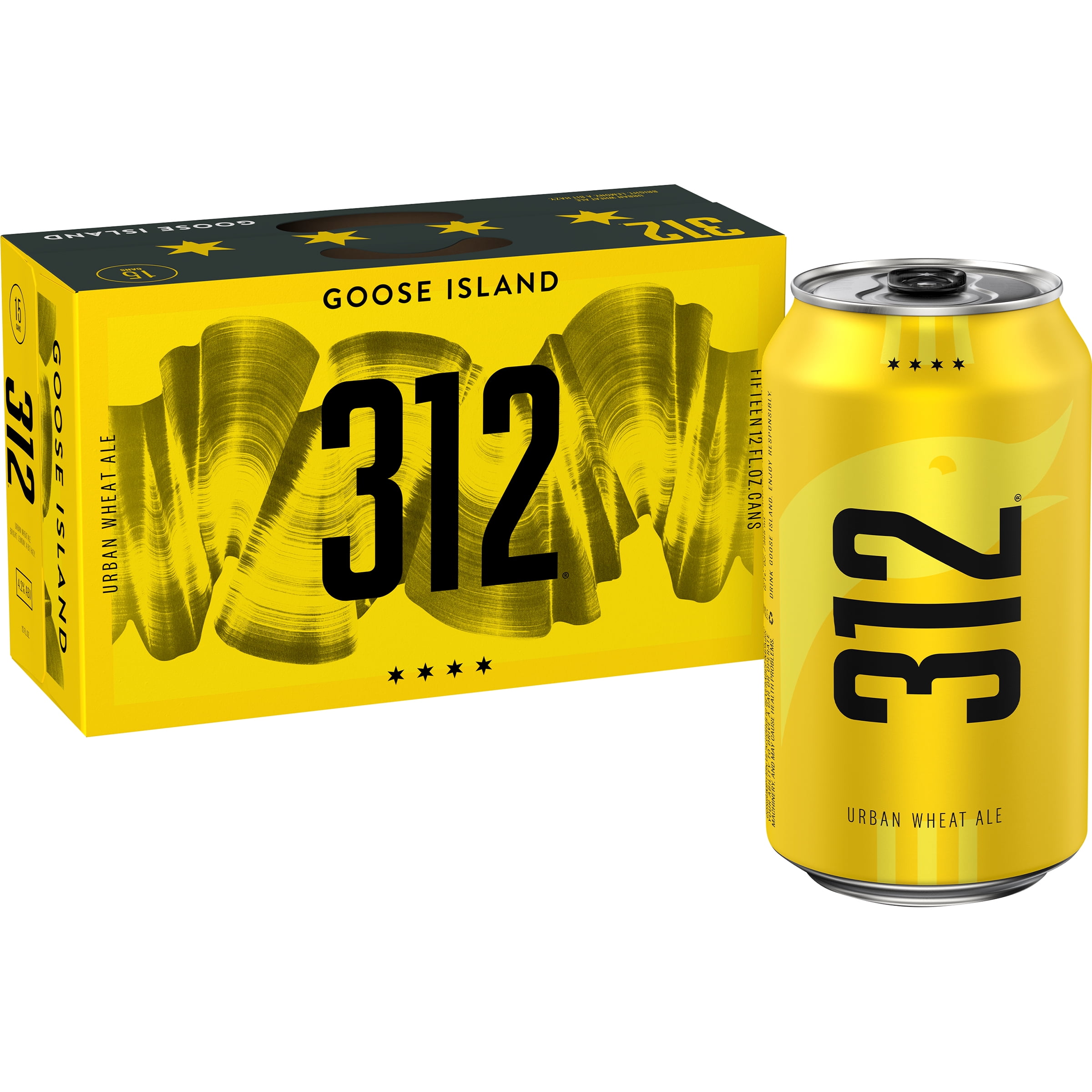 Goose Island 312 Urban Wheat Ale Craft Beer 15 Pack Beer 12 Fl Oz Cans Walmart Com Walmart Com