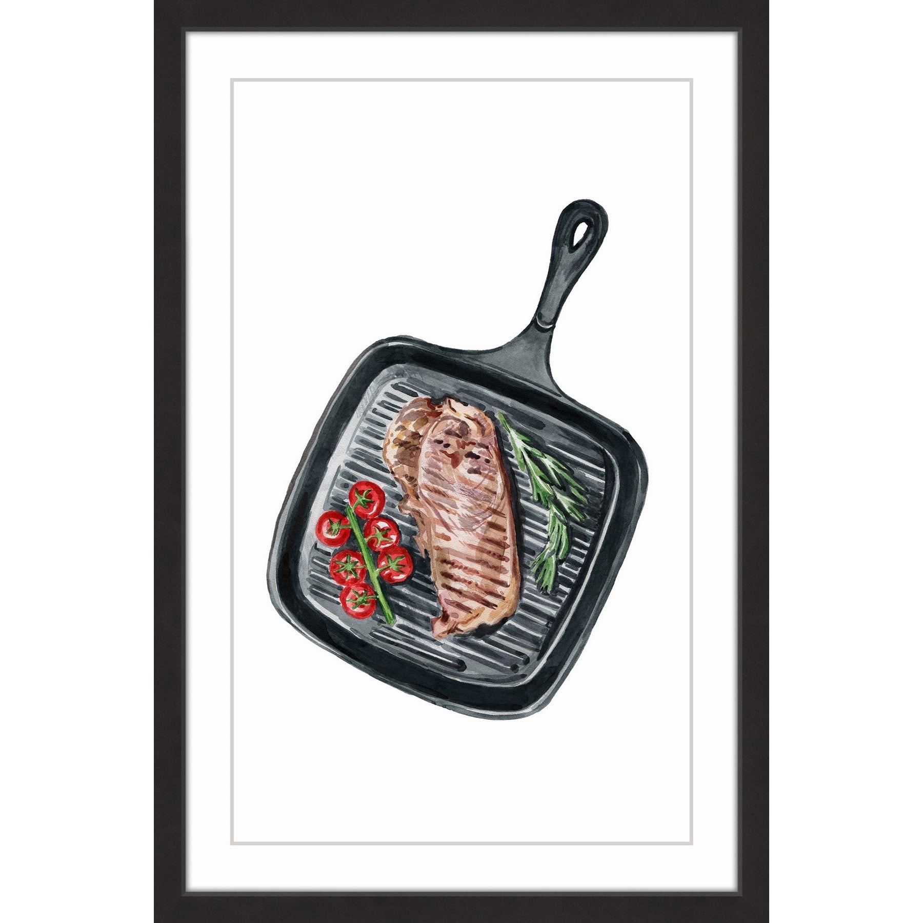 "On the Skillet" Framed Painting Print