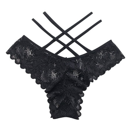 

KBKYBUYZ Women Sexy Lace Underwear Lingerie Thongs Panties Ladies Hollow Out Underwear Underpants