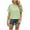 Green, variant on Women's Cotton Tops Eyelet Embroidered Summer Casual Crew Neck Short Sleeve Shirts Solid Color Fashion Tees Blouses (XL, White)