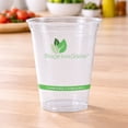 thumbnail image 3 of BioGreenChoice 9 oz Compostable Clear PLA Cold Cups Printed Bulk Case of 1000 CTBPI Certified Plant-Based Plastic Disposable Drinking Cups Cold Beverage Tumblers for Restaurants, Catering, Offices, 3 of 3