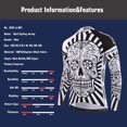 thumbnail image 5 of KEMALOCE 2023 Otoño Pro Maillot de Ciclismo de Manga Larga Calavera Retro Hombres Camisa de Ciclo de Manga Larga Ropa de Equipo Hombres Jersey de Bicicleta, 5 of 5