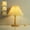 B, variant on RXMEKW Lamps for Bedrooms Bedroom Table Lamp with Infinite Dimming Bedside Lamp with Umbrella Linen Lampshade Suitable for Living Room, Office and Dormitory, Solid Wood, Led Bulb Included
