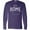 Purple, variant on Inktastic It's Home- State of Iowa Outline Distressed Text Long Sleeve T-Shirt