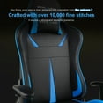 thumbnail image 2 of GTRACING Music Gaming Chair with Footrest Ergonomic Reclining PU Leather Office Chair, Blue, 2 of 5
