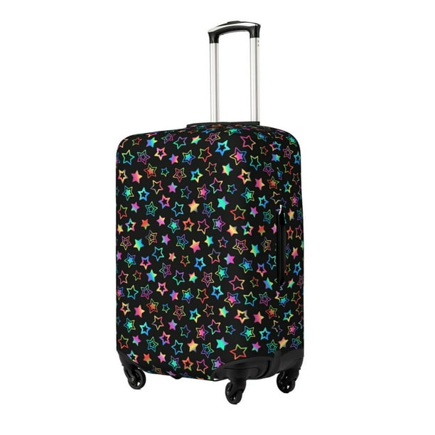 Balery Multi-Colored Stars Funda de equipaje, fundas para maletas, elástica, lavable, protector de maletas, compatible con maletas de 18 a 32 pulgadas-Medium