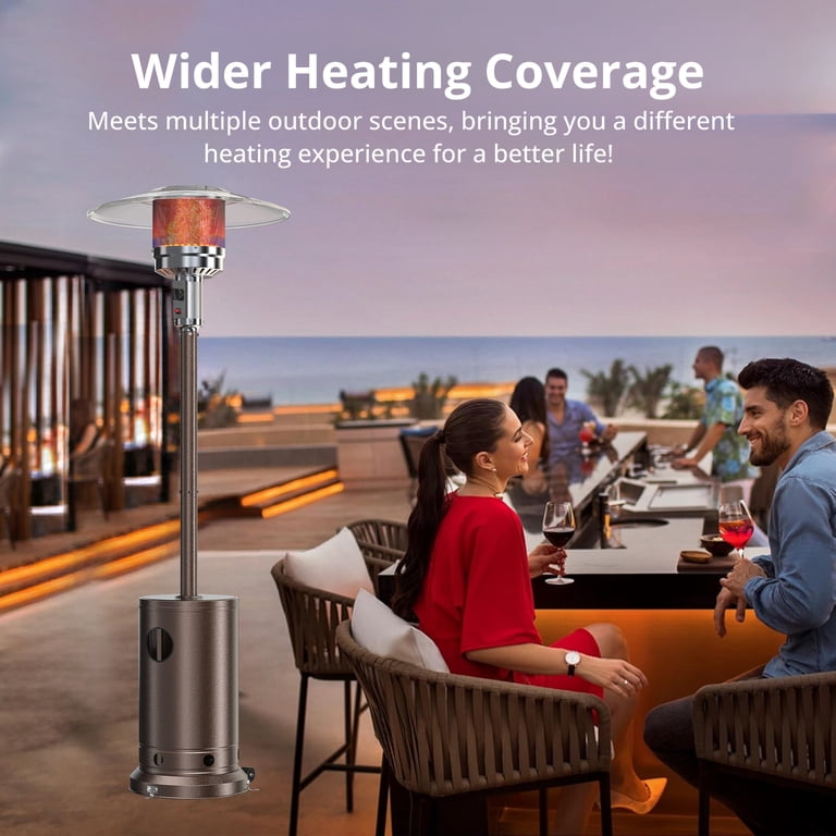 Taoset Propane Patio Heater, 48000 BTU with Wheels photo 8