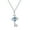 A, variant on Guodhu Necklace for Women Birthstone Key Necklace Blue Crystal Planet Star Charm Pendant Christmas Jewelry for Women Wedding Anniversary Choker