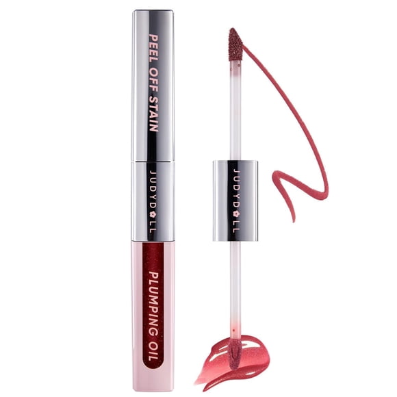 Dúo de tinte labial y aceite voluminizador JUDYDOLL #03 Cherry Spark