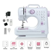 QueenTrade Multi-Function Sewing Machine 12 Stitch Electric Mini Portable Two Speed Reverse
